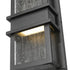 Z-Lite Eclipse 2 Light Outdoor Wall Light in Black Finish Model: 577S-BK-LED