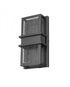Z-Lite Eclipse 2 Light Outdoor Wall Light in Black Finish Model: 577S-BK-LED