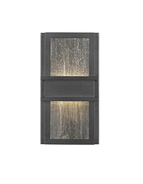 Z-Lite Eclipse 2 Light Outdoor Wall Light in Black Finish Model: 577S-BK-LED