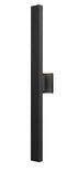 Z-Lite Edge 2 Light Outdoor Wall Light in Black Finish Model: 576M-2-BK-LED