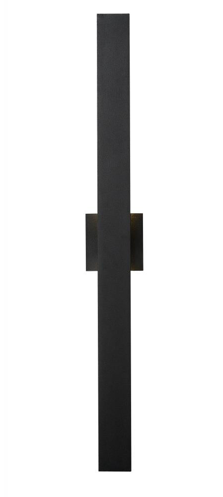 Z-Lite Edge 2 Light Outdoor Wall Light in Black Finish Model: 576M-2-BK-LED
