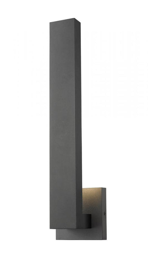 Z-Lite Edge 2 Light Outdoor Wall Light in Black Finish Model: 576M-BK-LED