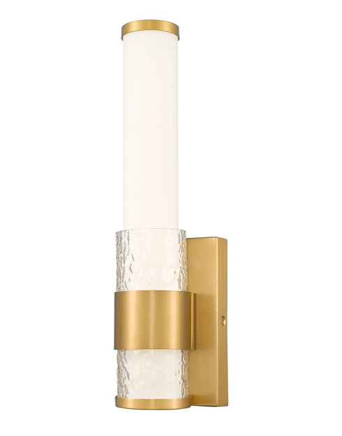 Z-Lite Egon 1 Light Wall Sconce in Brushed Nickel Finish Model: 1015-1S-BN-LED