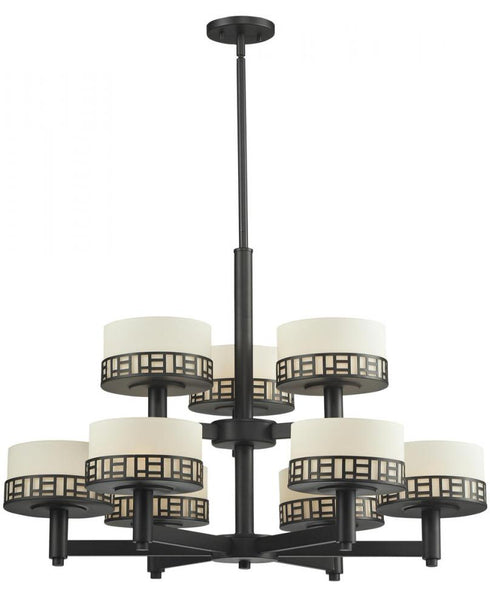 Z-Lite Elea 9 Light Chandelier in Bronze Finish Model: 329-9-BRZ