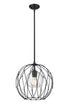 Z-Lite Elle 1 Light Pendant in Matte Black Finish Model: 1940P16-MB