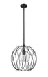 Z-Lite Elle 1 Light Pendant in Matte Black Finish Model: 1940P16-MB