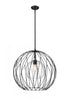 Z-Lite Elle 1 Light Pendant in Matte Black Finish Model: 1940P24-MB
