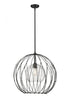 Z-Lite Elle 1 Light Pendant in Matte Black Finish Model: 1940P24-MB