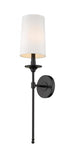 Z-Lite Emily 1 Light Wall Sconce in Brushed Nickel Finish Model: 807-1S-BN
