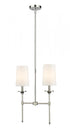 Z-Lite Emily 2 Light Linear Chandelier in Matte Black Finish Model: 3033-2L-MB