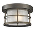 Z-Lite Exterior Additions 1 Light Outdoor Flush Mount in Black Finish Model: 556F-BK