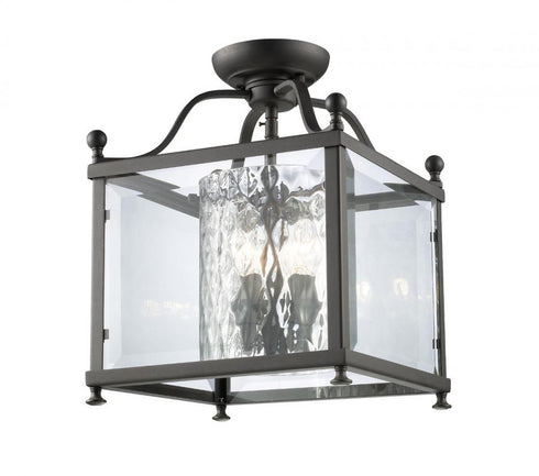 Z-Lite Fairview 3 Light Semi Flush Mount in Chrome Finish Model: 176-3SF-M