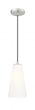 Z-Lite Farrell 1 Light Pendant in Brushed Nickel Finish Model: 3043P6-BN