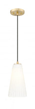 Z-Lite Farrell 1 Light Pendant in Brushed Nickel Finish Model: 3043P6-BN