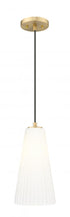 Z-Lite Farrell 1 Light Pendant in Brushed Nickel Finish Model: 3043P7-BN