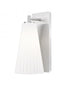 Z-Lite Farrell 1 Light Wall Sconce in Brushed Nickel Finish Model: 3043-1SS-BN