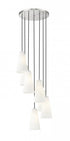 Z-Lite Farrell 7 Light Chandelier in Brushed Nickel Finish Model: 3043P7-7R-BN