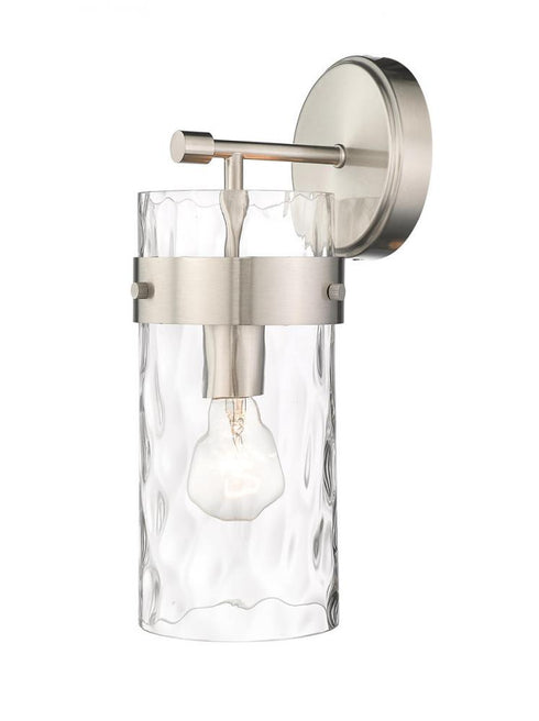 Z-Lite Fontaine 1 Light Wall Sconce in Brushed Nickel Finish Model: 3035-1SS-BN