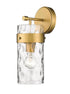 Z-Lite Fontaine 1 Light Wall Sconce in Brushed Nickel Finish Model: 3035-1SS-BN