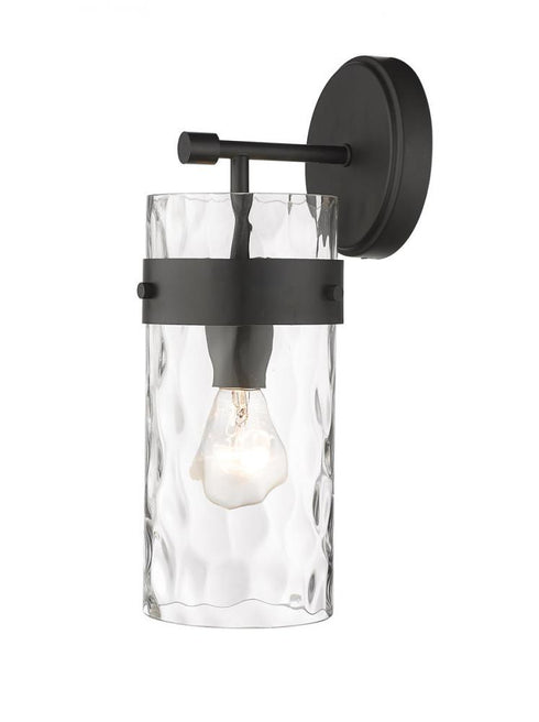 Z-Lite Fontaine 1 Light Wall Sconce in Brushed Nickel Finish Model: 3035-1SS-BN