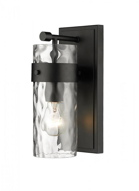 Z-Lite Fontaine 1 Light Wall Sconce in Brushed Nickel Finish Model: 3035-1V-BN