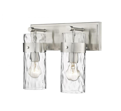 Z-Lite Fontaine 2 Light Vanity in Brushed Nickel Finish Model: 3035-2V-BN