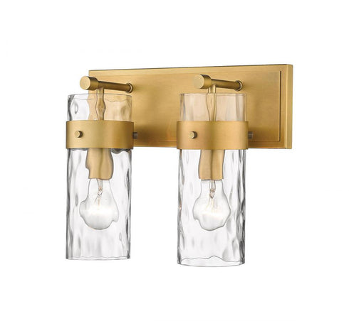 Z-Lite Fontaine 2 Light Vanity in Brushed Nickel Finish Model: 3035-2V-BN