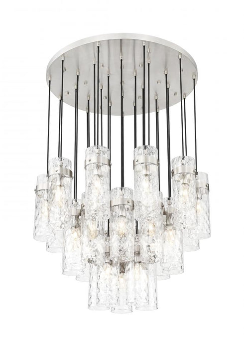 Z-Lite Fontaine 27 Light Chandelier in Brushed Nickel Finish Model: 7002P5-27R-BN