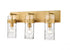 Z-Lite Fontaine 3 Light Vanity in Brushed Nickel Finish Model: 3035-3V-BN