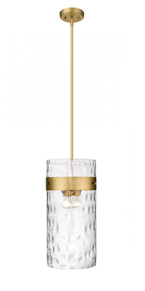 Z-Lite Fontaine 4 Light Pendant in Brushed Nickel Finish Model: 3035P12-BN