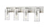 Z-Lite Fontaine 4 Light Vanity in Brushed Nickel Finish Model: 3035-4V-BN