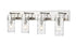 Z-Lite Fontaine 4 Light Vanity in Brushed Nickel Finish Model: 3035-4V-BN