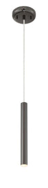 Z-Lite Forest 1 Light Pendant in Brushed Nickel Finish Model: 917MP12-BN-LED