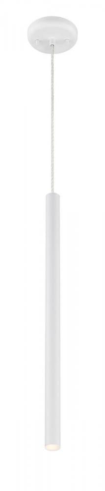 Z-Lite Forest 1 Light Pendant in Brushed Nickel Finish Model: 917MP24-BN-LED