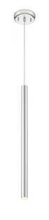 Z-Lite Forest 1 Light Pendant in Brushed Nickel Finish Model: 917MP24-BN-LED