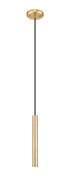 Z-Lite Forest 1 LightPendant in Brushed Nickel Finish Model: 919MP12-BN-LED