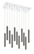 Z-Lite Forest 11 Light Chandelier in Chrome Finish Model: 917MP12-BN-LED-11LCH
