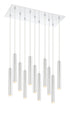 Z-Lite Forest 11 Light Chandelier in Chrome Finish Model: 917MP12-BN-LED-11LCH