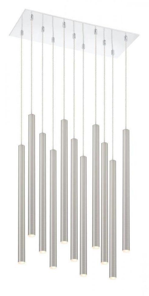Z-Lite Forest 11 Light Chandelier in Chrome Finish Model: 917MP24-BN-LED-11LCH