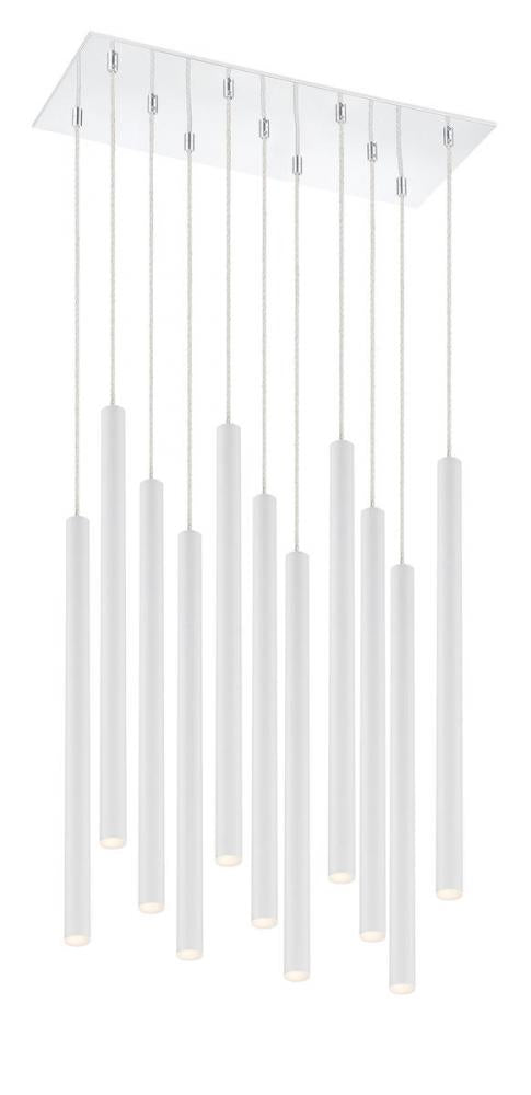 Z-Lite Forest 11 Light Chandelier in Chrome Finish Model: 917MP24-BN-LED-11LCH