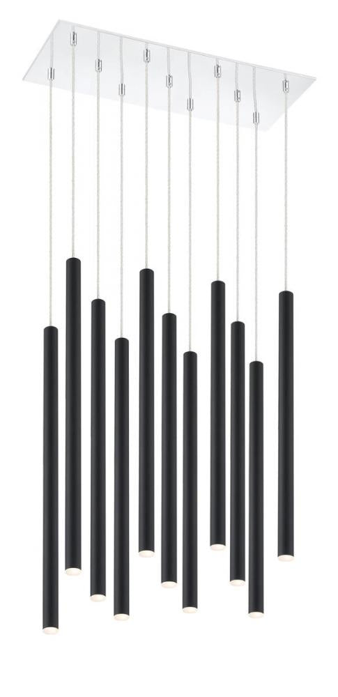 Z-Lite Forest 11 Light Chandelier in Chrome Finish Model: 917MP24-BN-LED-11LCH