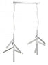 Z-Lite Forest 12 Light Linear Chandelier in Chrome Finish Model: 917-6CH-LED-2LCH