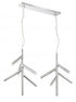 Z-Lite Forest 12 Light Linear Chandelier in Chrome Finish Model: 917-6CH-LED-2LCH