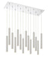 Z-Lite Forest 14 Light Chandelier in Chrome Finish Model: 917MP12-BN-LED-14LCH