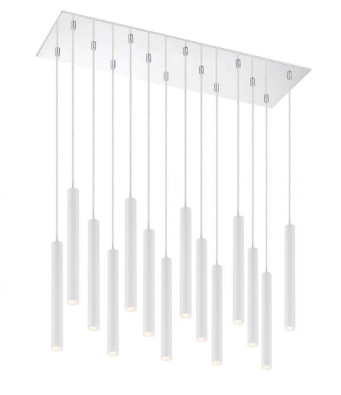 Z-Lite Forest 14 Light Chandelier in Chrome Finish Model: 917MP12-BN-LED-14LCH