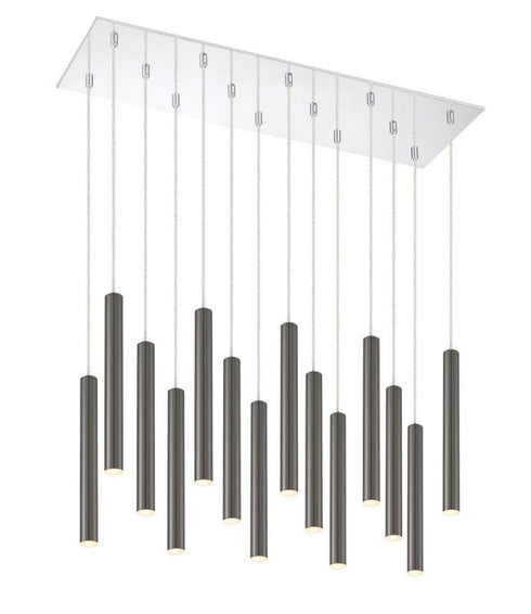 Z-Lite Forest 14 Light Chandelier in Chrome Finish Model: 917MP12-BN-LED-14LCH