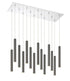 Z-Lite Forest 14 Light Chandelier in Chrome Finish Model: 917MP12-BN-LED-14LCH