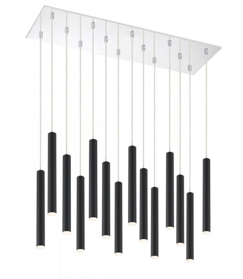 Z-Lite Forest 14 Light Chandelier in Chrome Finish Model: 917MP12-BN-LED-14LCH