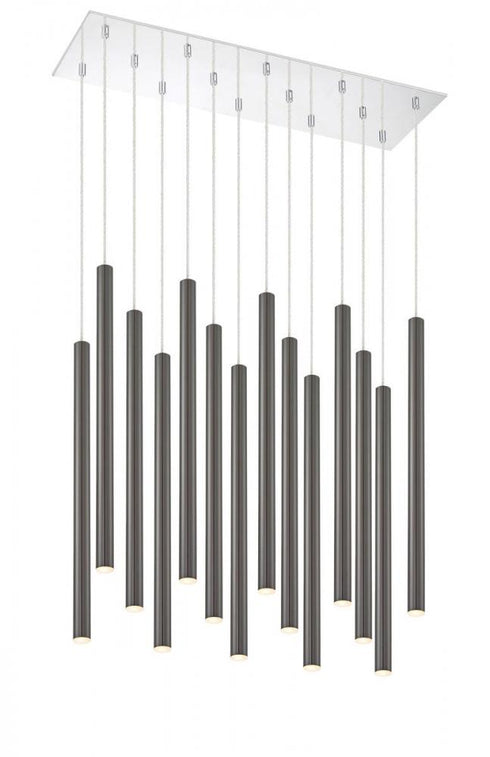 Z-Lite Forest 14 Light Chandelier in Chrome Finish Model: 917MP24-BN-LED-14LCH