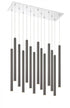 Z-Lite Forest 14 Light Chandelier in Chrome Finish Model: 917MP24-BN-LED-14LCH